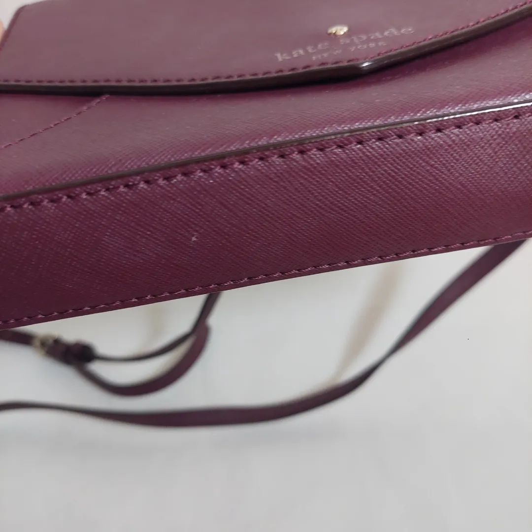 Kate Spade Purple Leather Crossbody Bag | Pre loved |