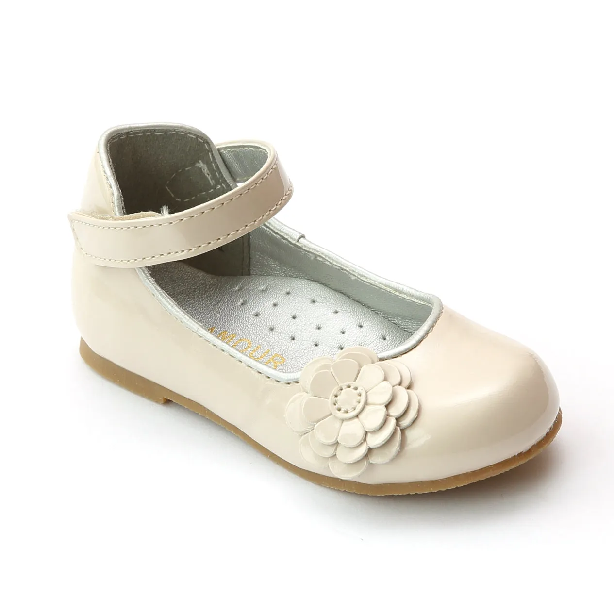 L'Amour Girls Special Occasion Camellia Flats