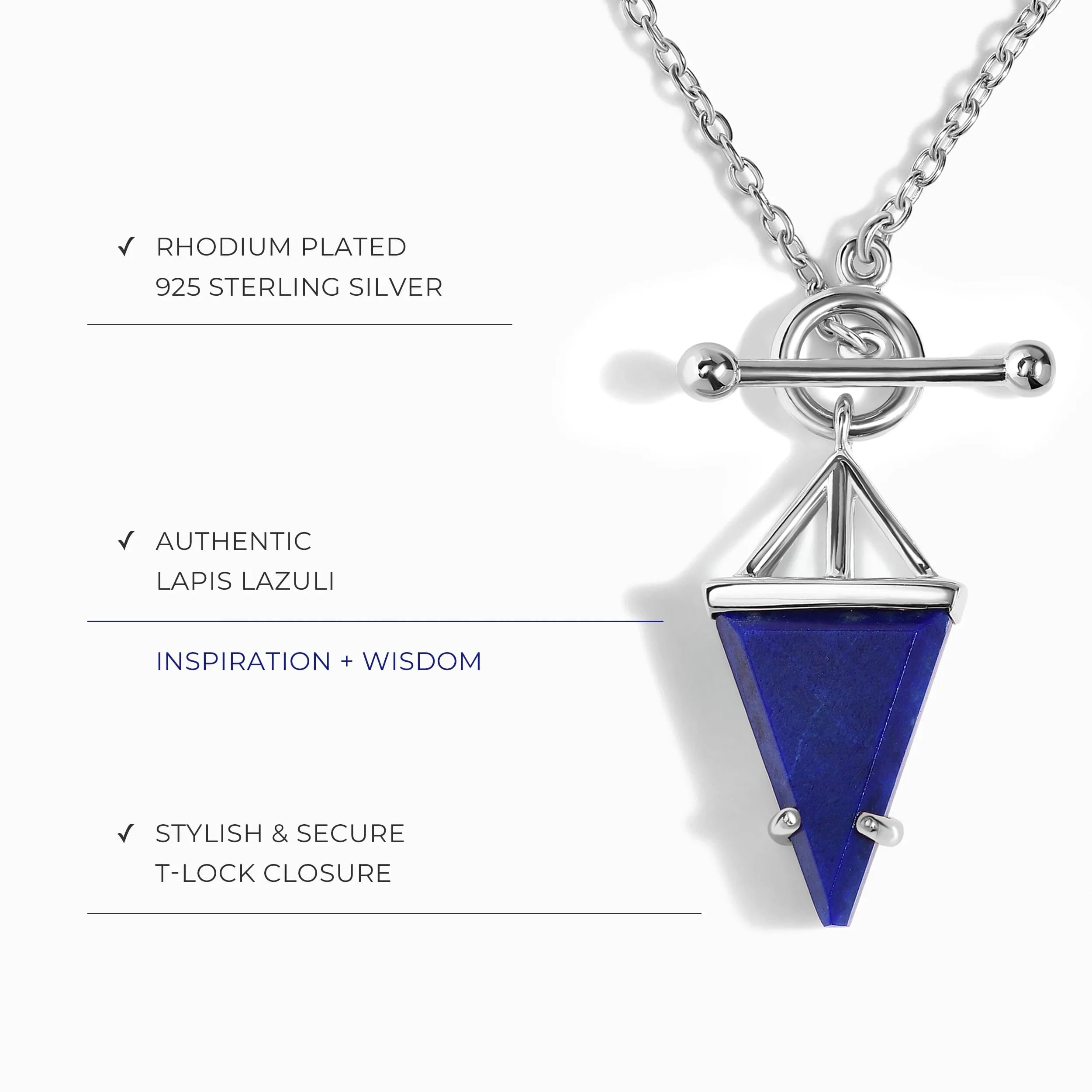 Lapis Lazuli Necklace - Heroine T Lock