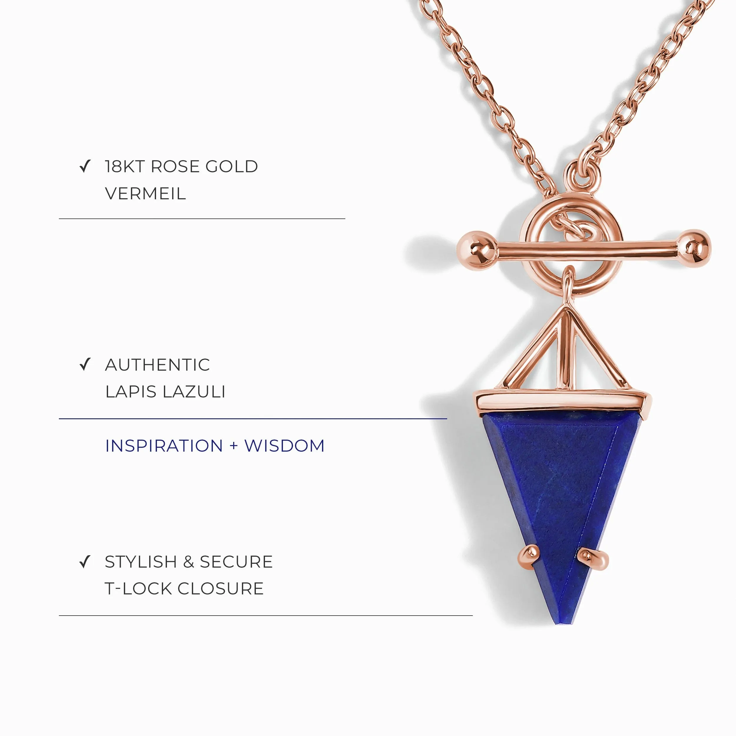 Lapis Lazuli Necklace - Heroine T Lock