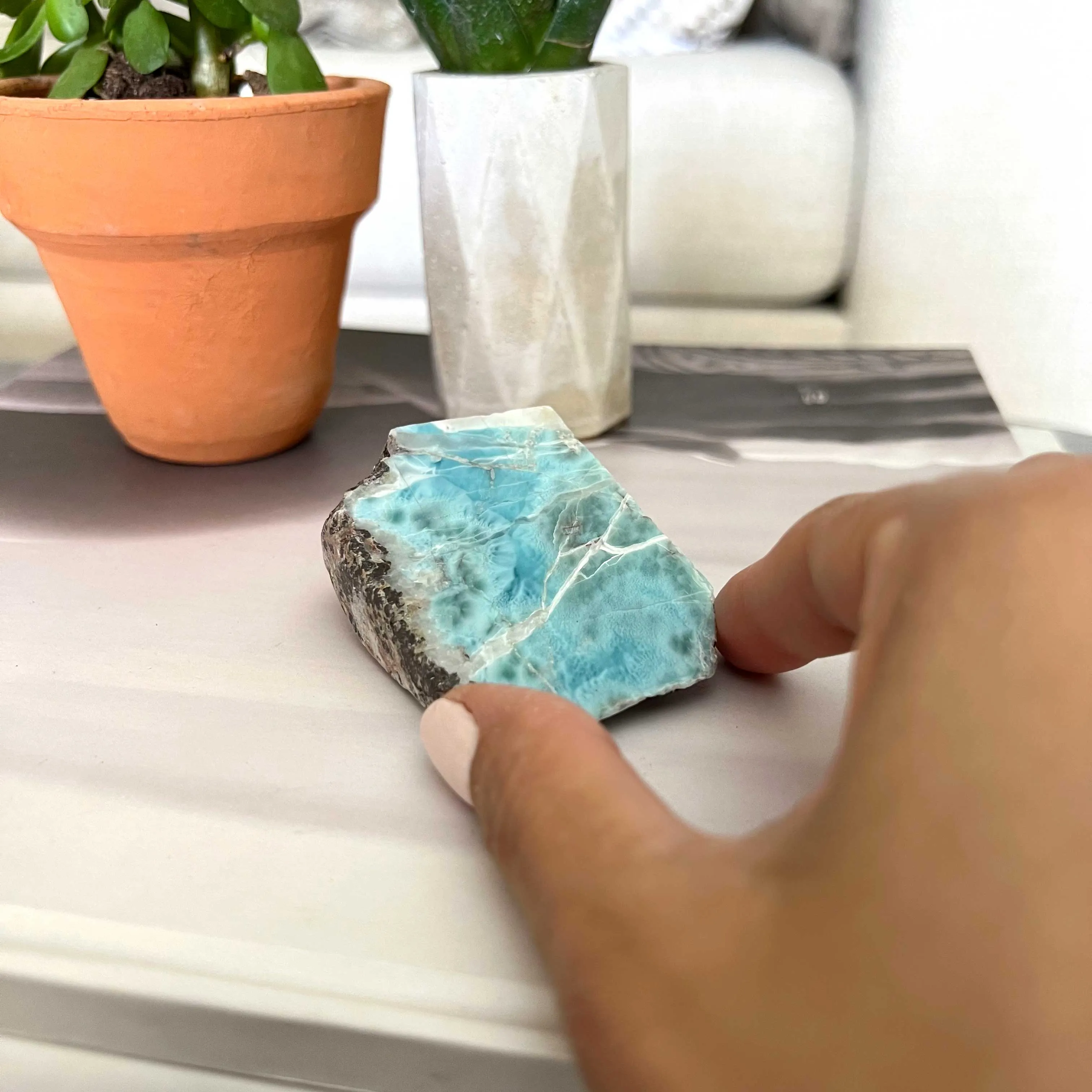 Larimar Paperweight Jack