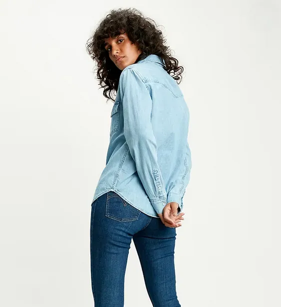 Levi's Western Essential women's denim shirt 16786-0001 cool out-blue