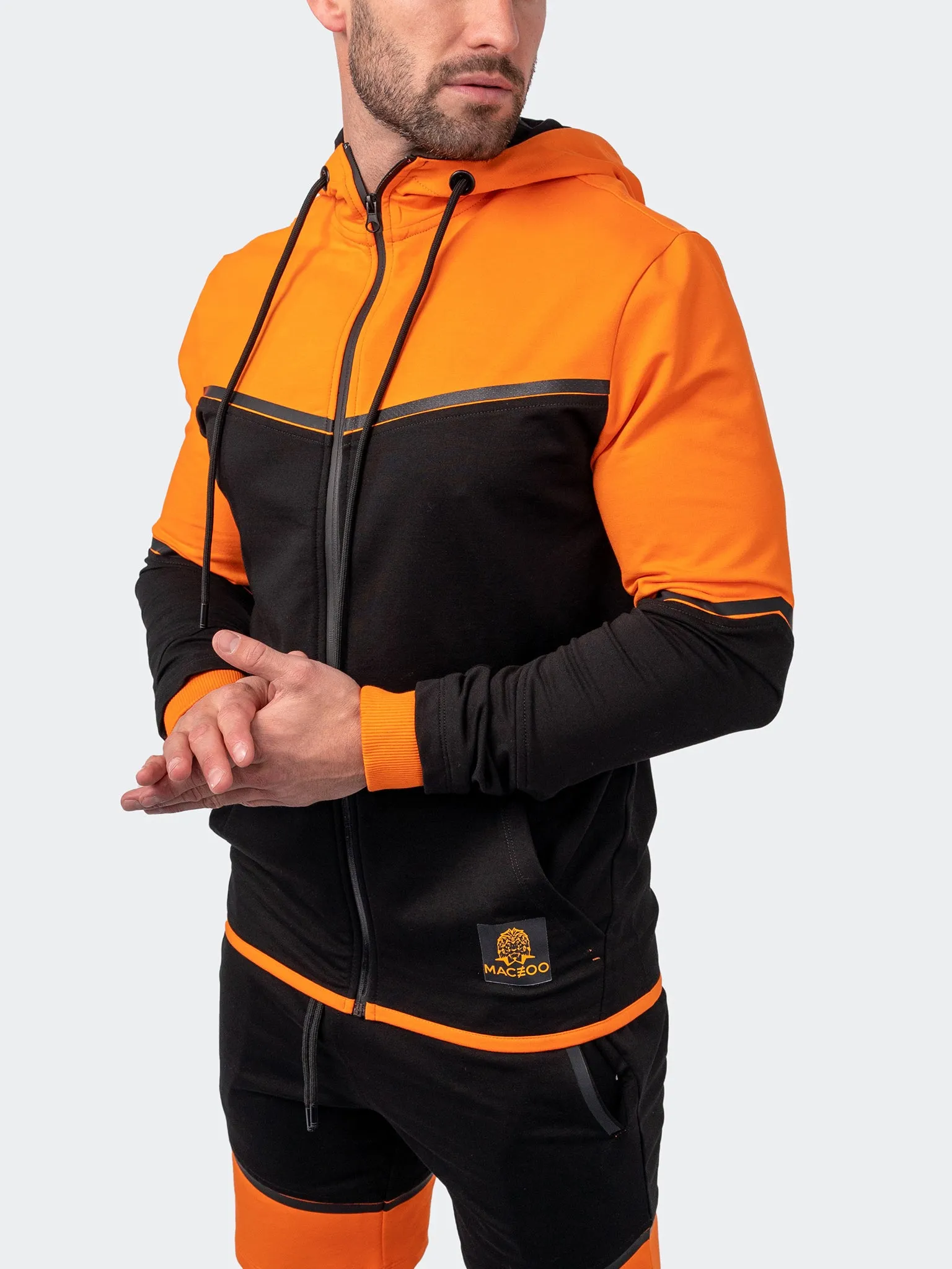 Maceoo Athleisure | Hoodie Exploration Orange