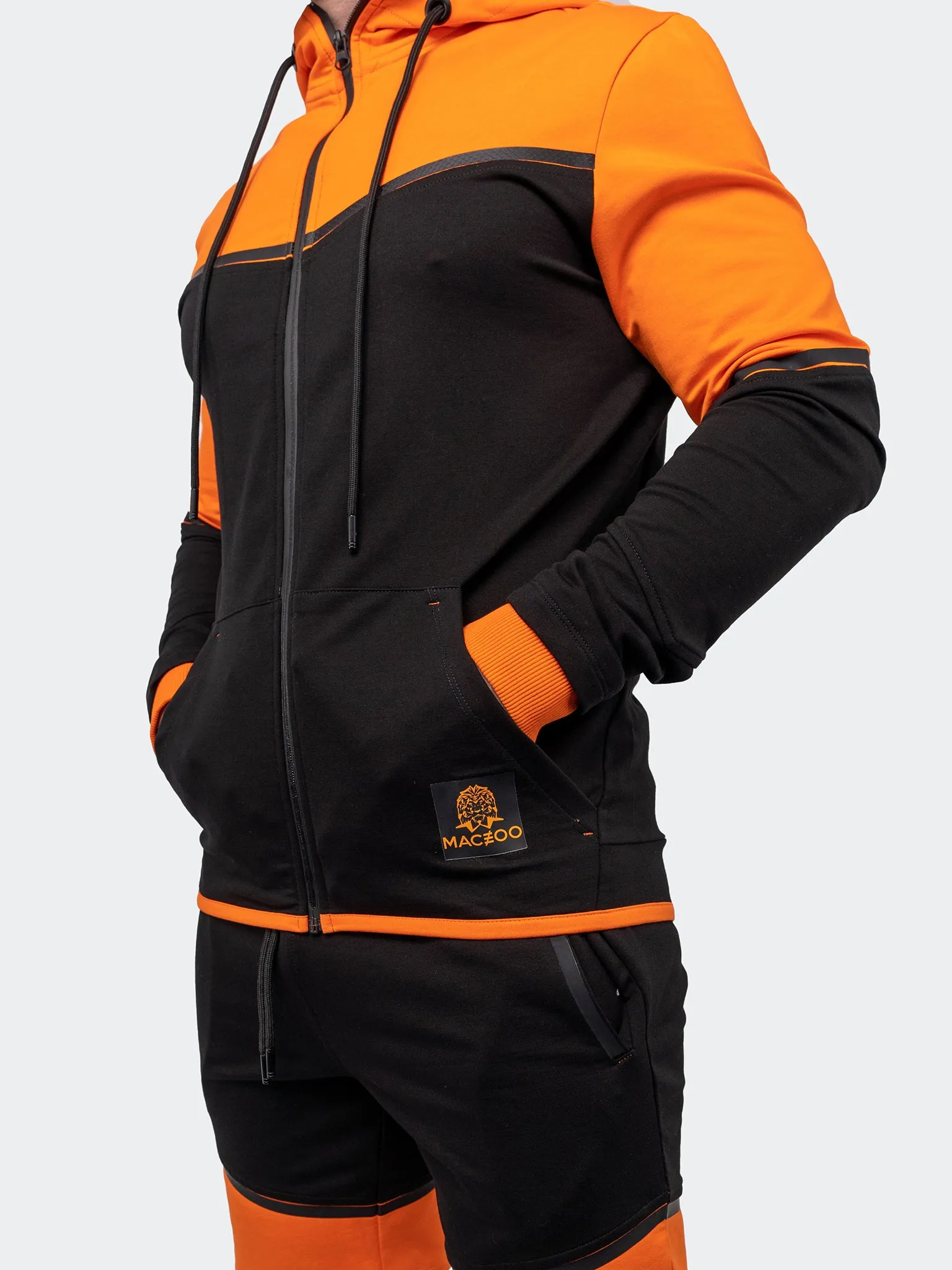 Maceoo Athleisure | Hoodie Exploration Orange