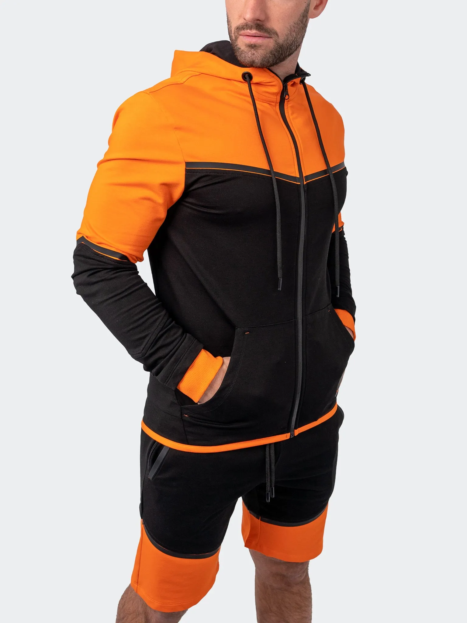 Maceoo Athleisure | Hoodie Exploration Orange