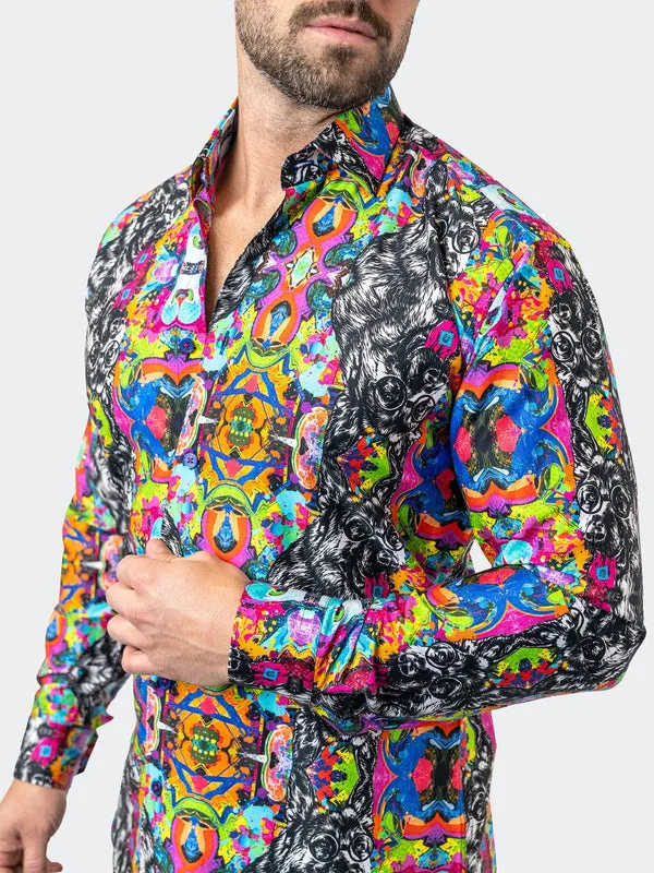 Maceoo Stretch Shirt | Fibonacci Aciddog 05 Multi