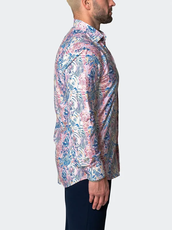 Maceoo Stretch Shirt | Fibonacci LionBlue Multi