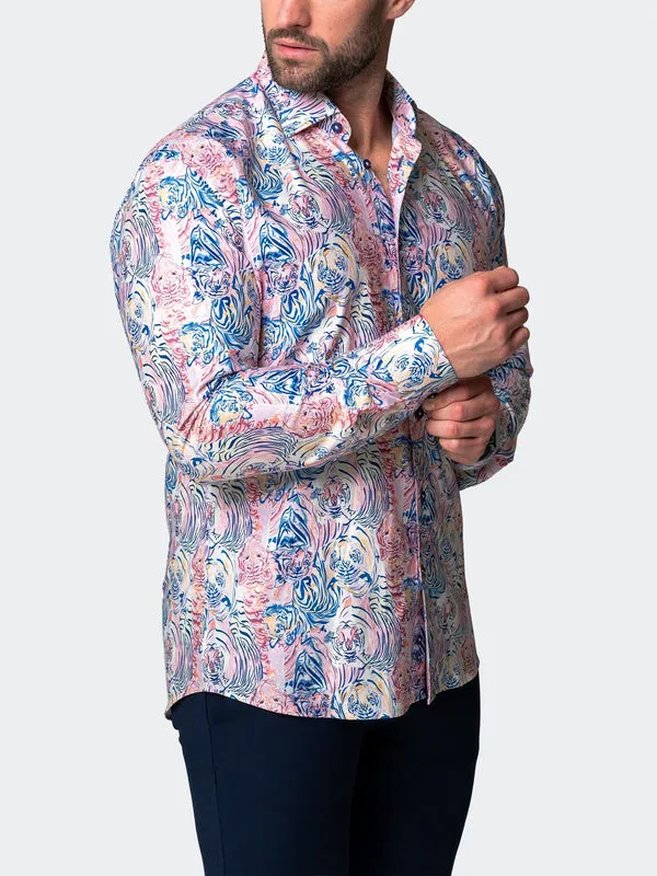 Maceoo Stretch Shirt | Fibonacci LionBlue Multi