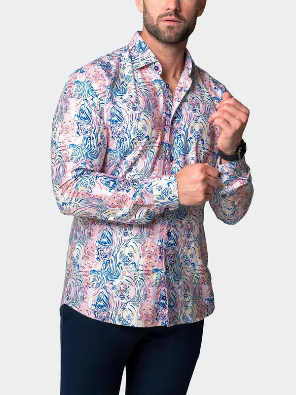 Maceoo Stretch Shirt | Fibonacci LionBlue Multi