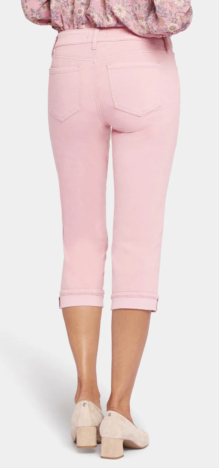 Marilyn Crop Cuff Jeans Roze Cool Embrace® Denim | Aphrodite