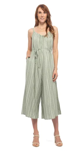 Marley Jumpsuit - sage lines - rayon