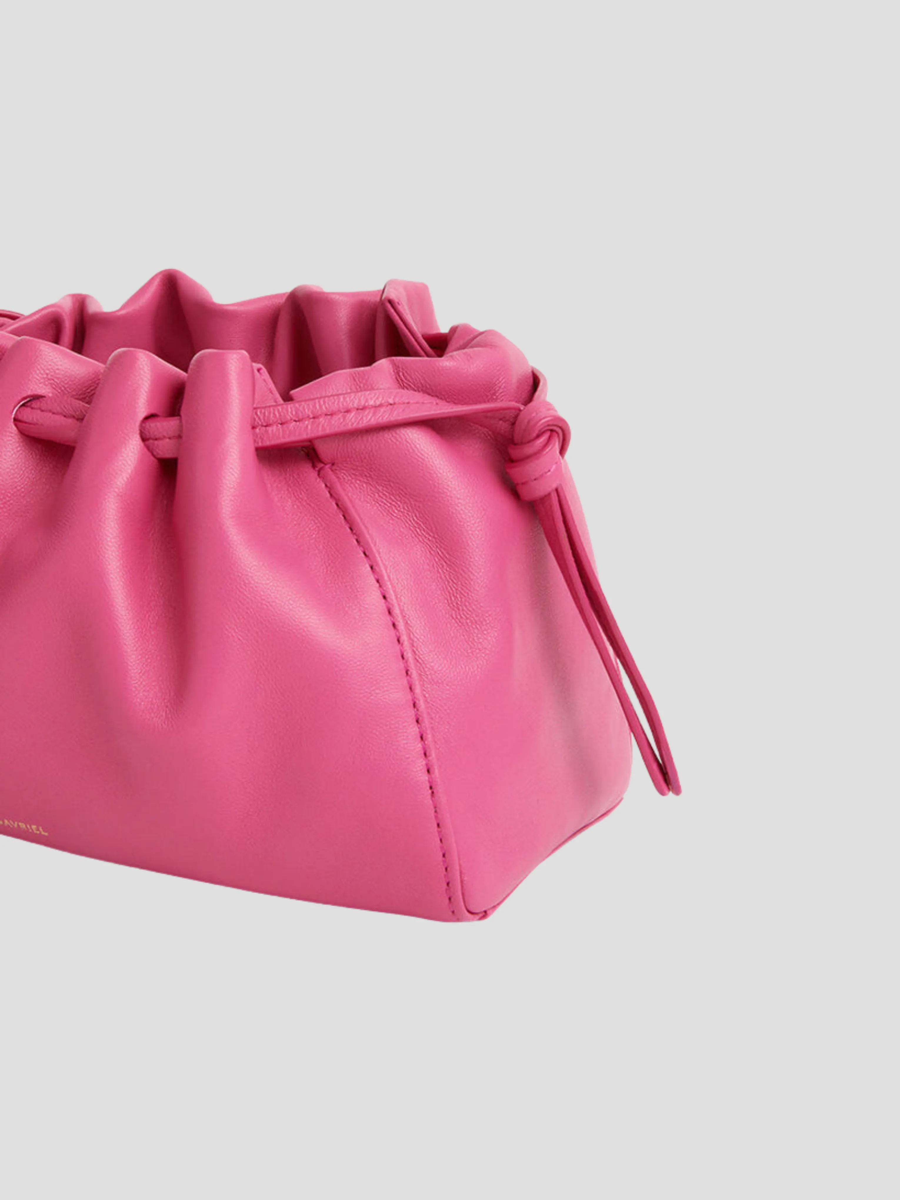 Mini Leather Bloom Bag in Dolly