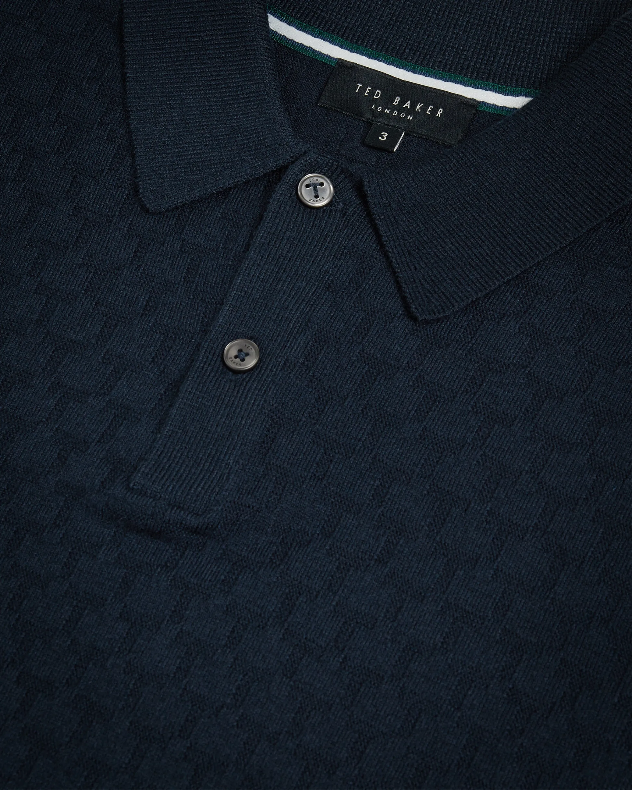 Morar Ls T Stitch Knitted Polo Navy