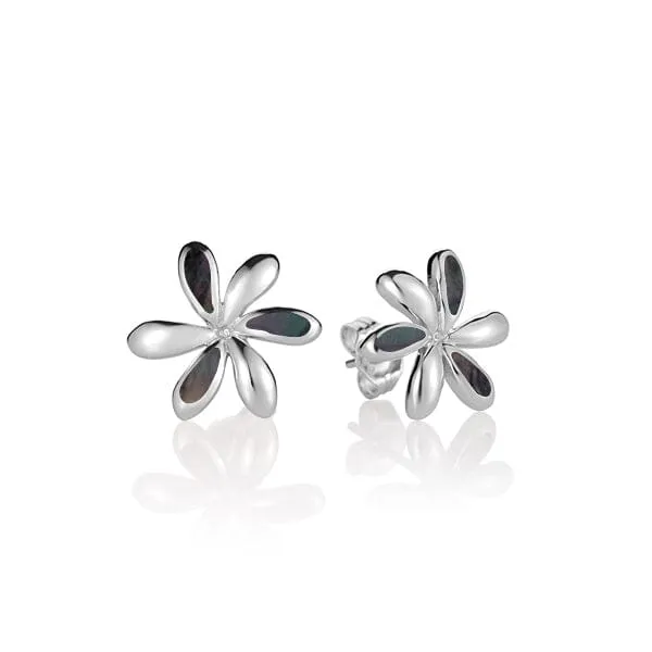 Mother of Pearl Tiare Flower Earrings