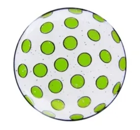 Navika Glitzy Hat Clip/Marker Polka Dot Green