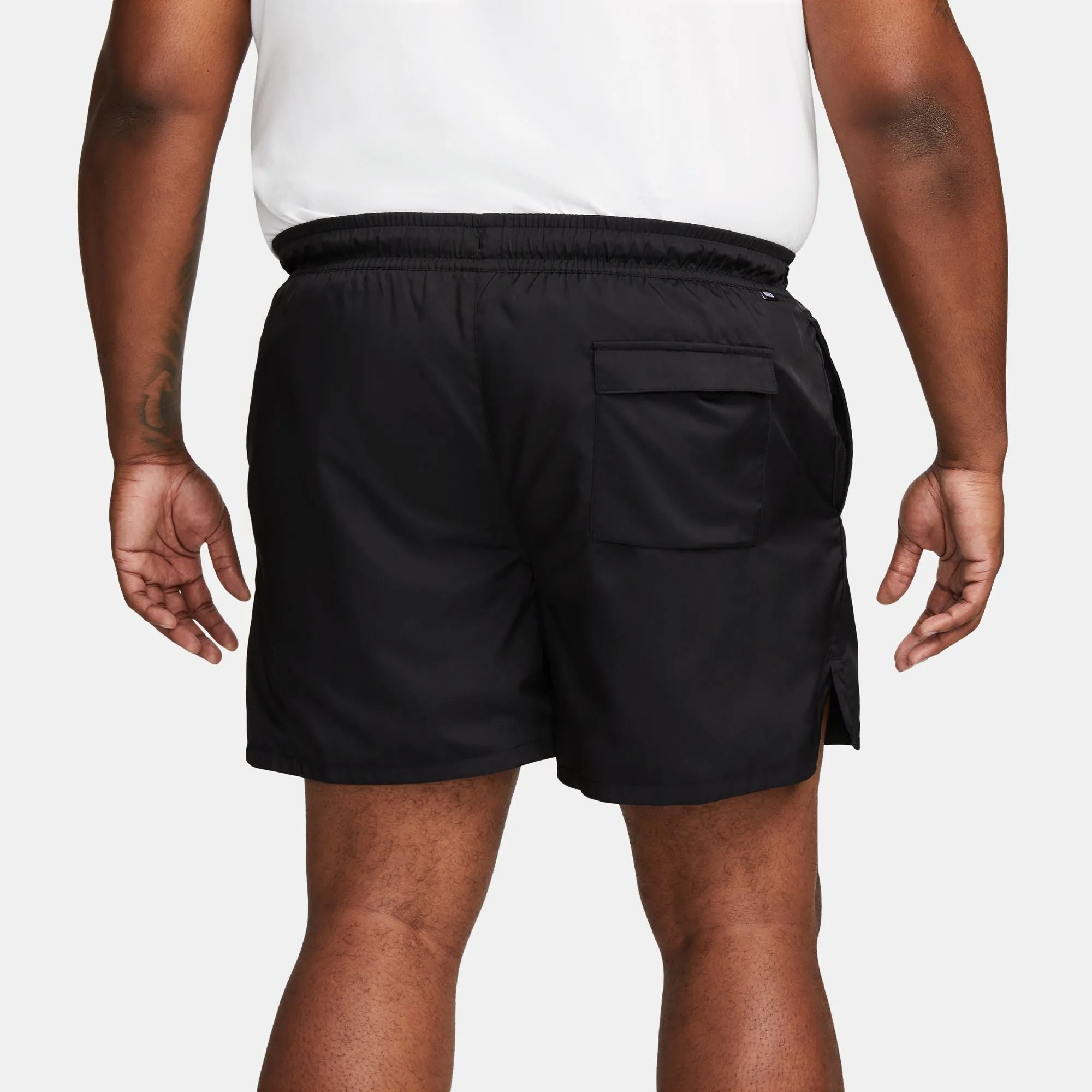 Nike Sportswear Essential Woven Lined Flow Shorts (Black/White)