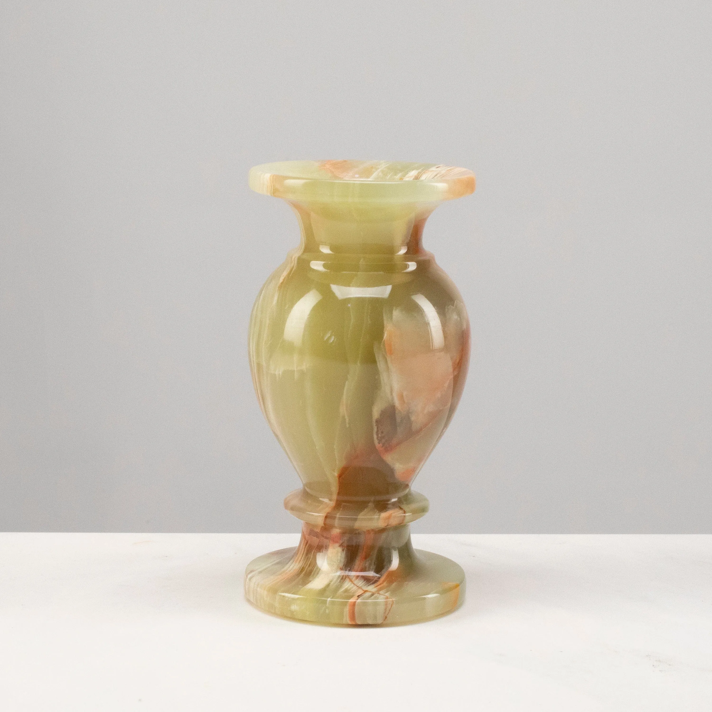 Pakistan Green Onyx Flower Vase - 6