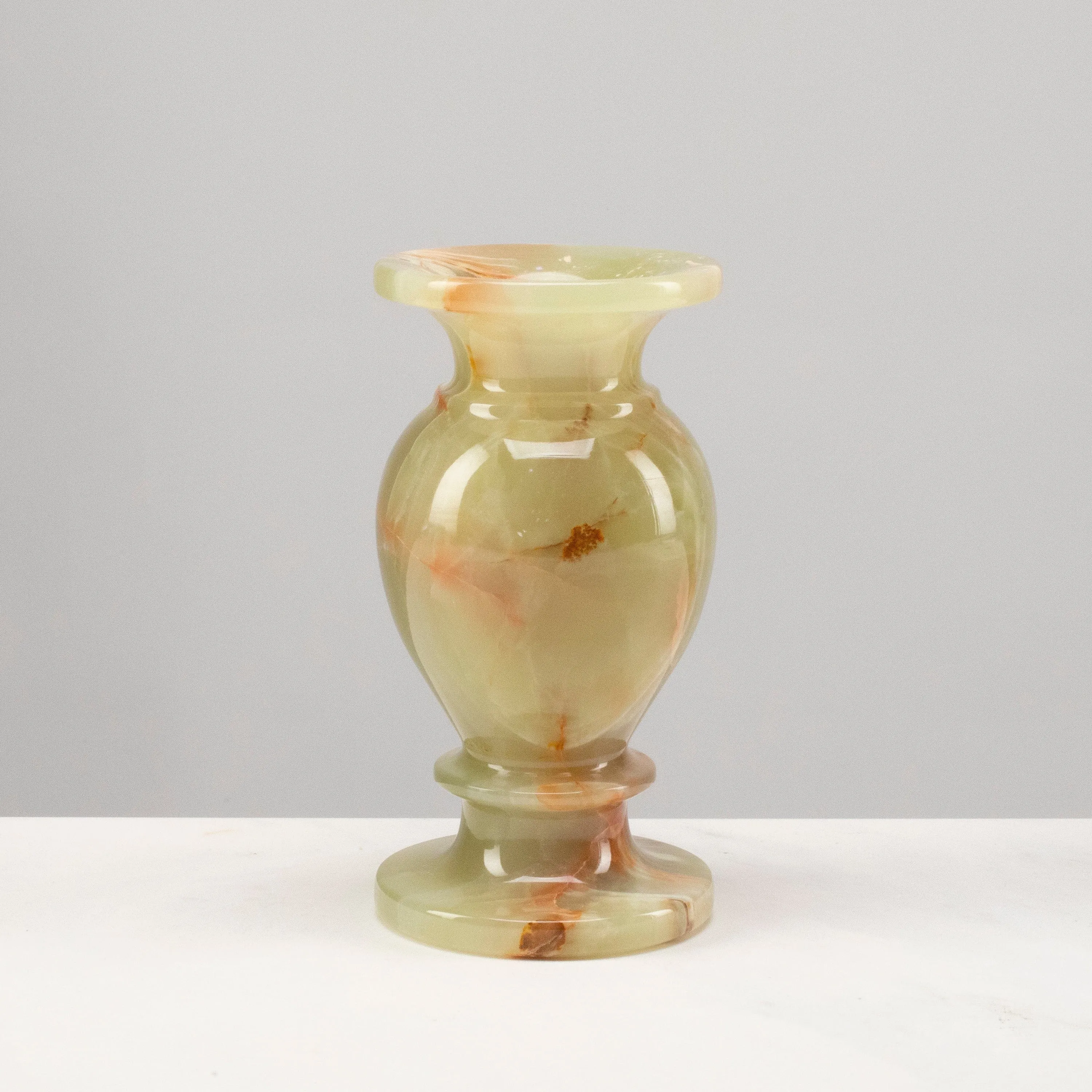 Pakistan Green Onyx Flower Vase - 6