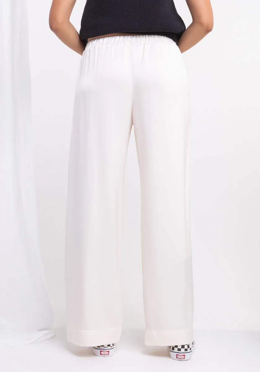 Pantalon MIRAMAR Nacre Satin