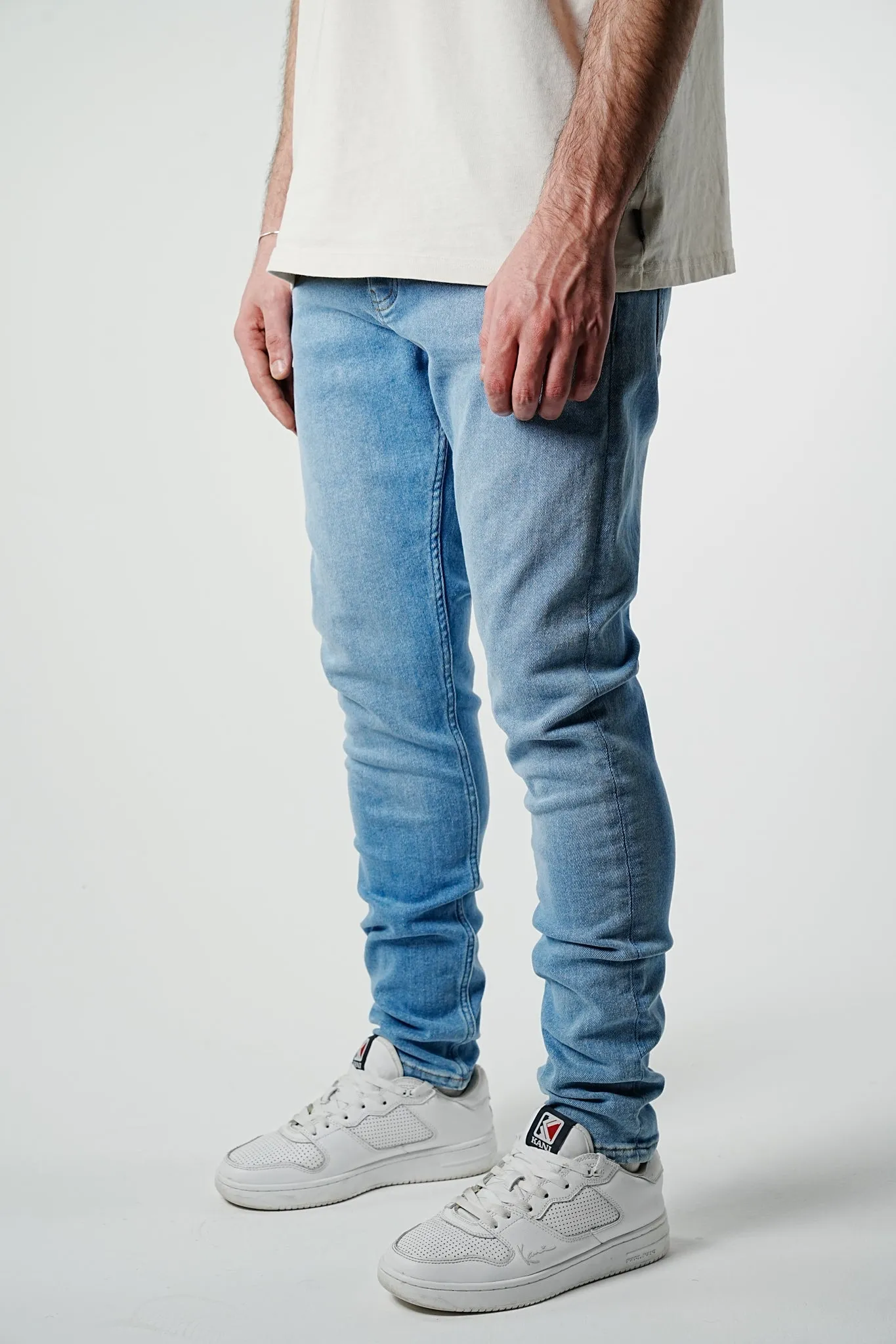 Premium Slim Fit Basic Light Blue Denim - UF4026