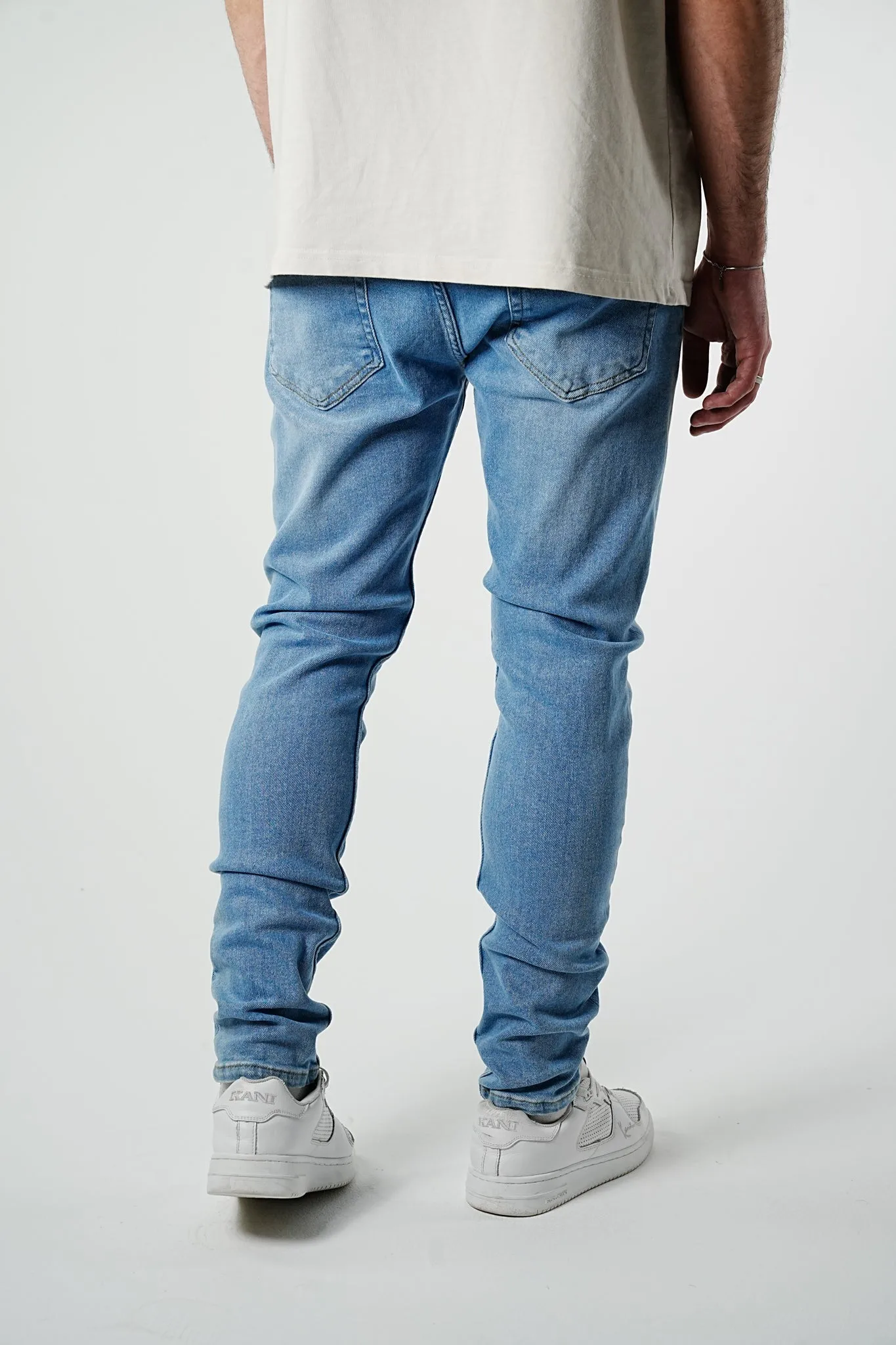 Premium Slim Fit Basic Light Blue Denim - UF4026