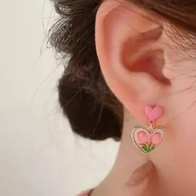 Retro Flowers Earrings