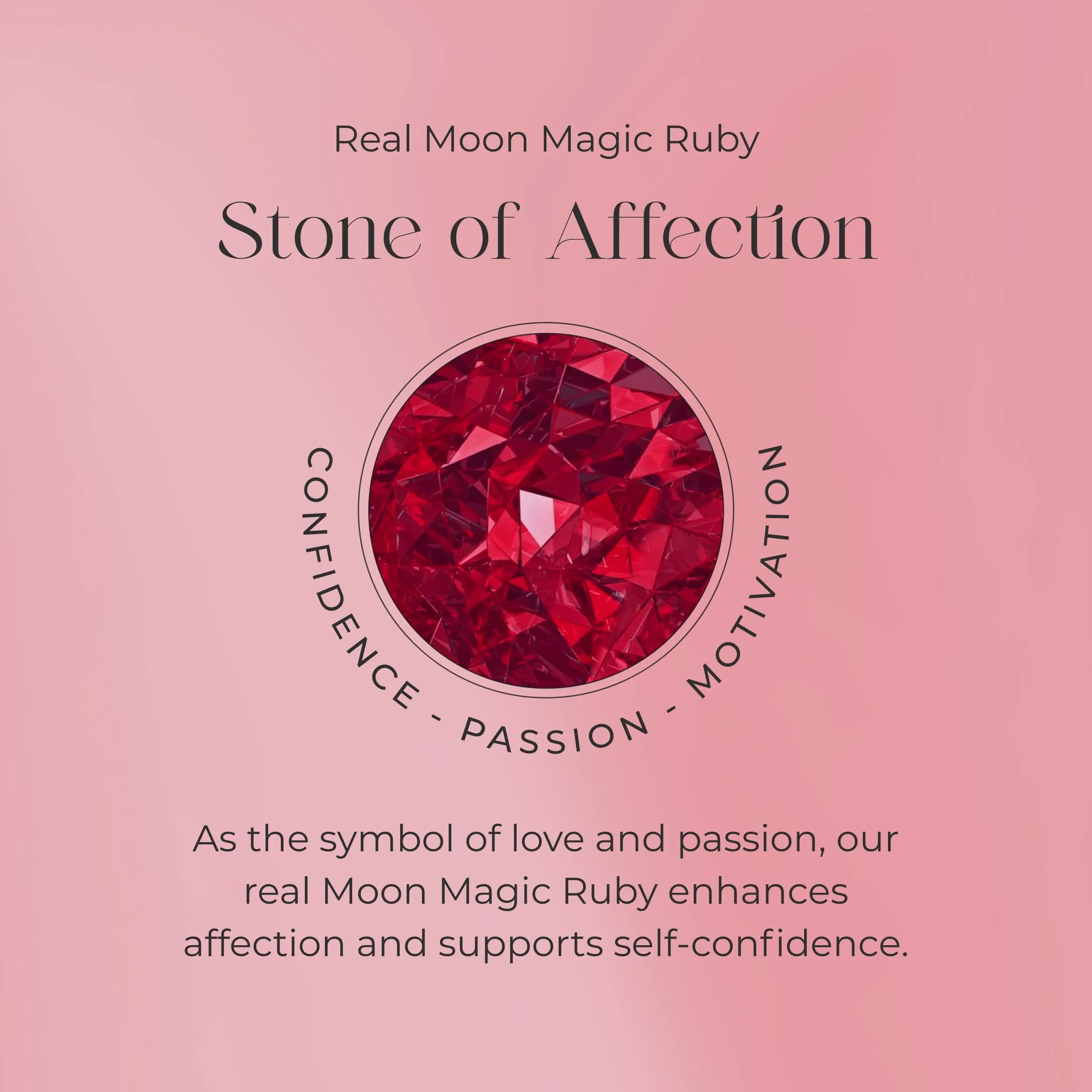 Ruby Diamond Necklace Sway - July Birthstone