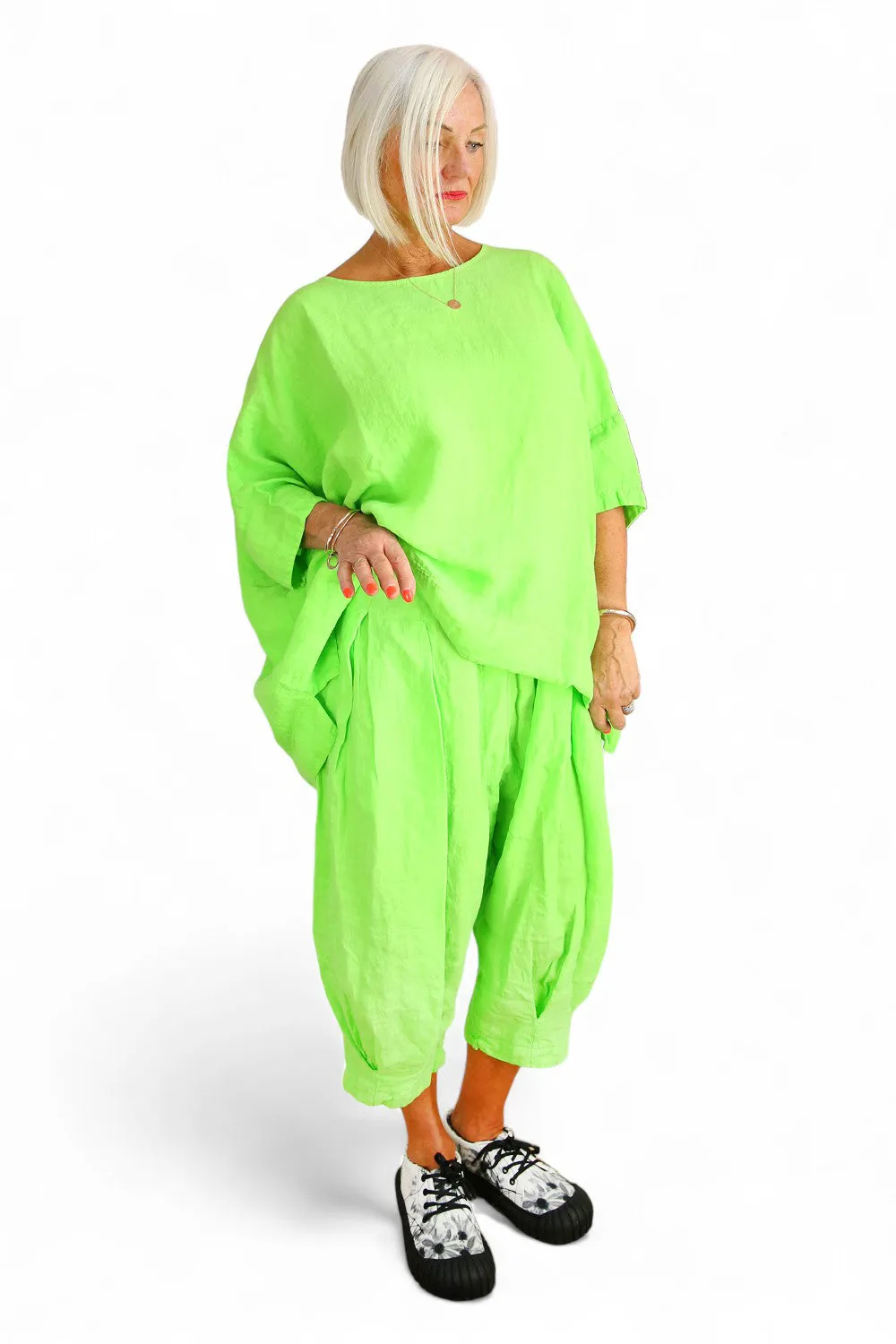 RUNDHOLZ BLACK LABEL LIME BATWING TOP