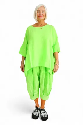 RUNDHOLZ BLACK LABEL LIME BATWING TOP