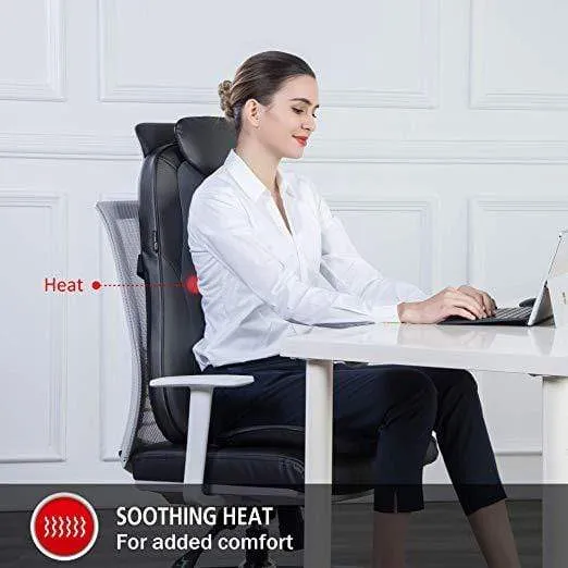 Shiatsu Massage Seat Cushion - 2D/3D 2-in-1 Modes Back Massager with Heat SL - 269