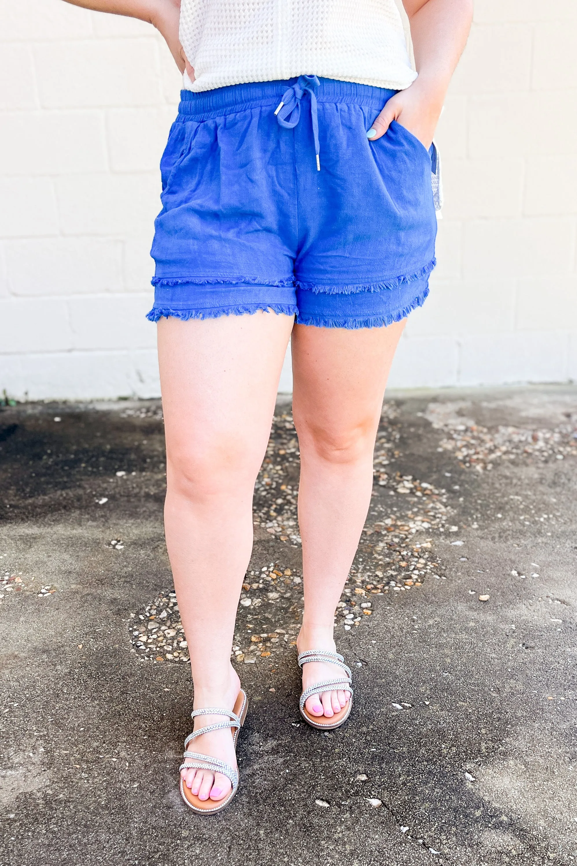 Shoreline Drive Shorts, Cobalt Blue