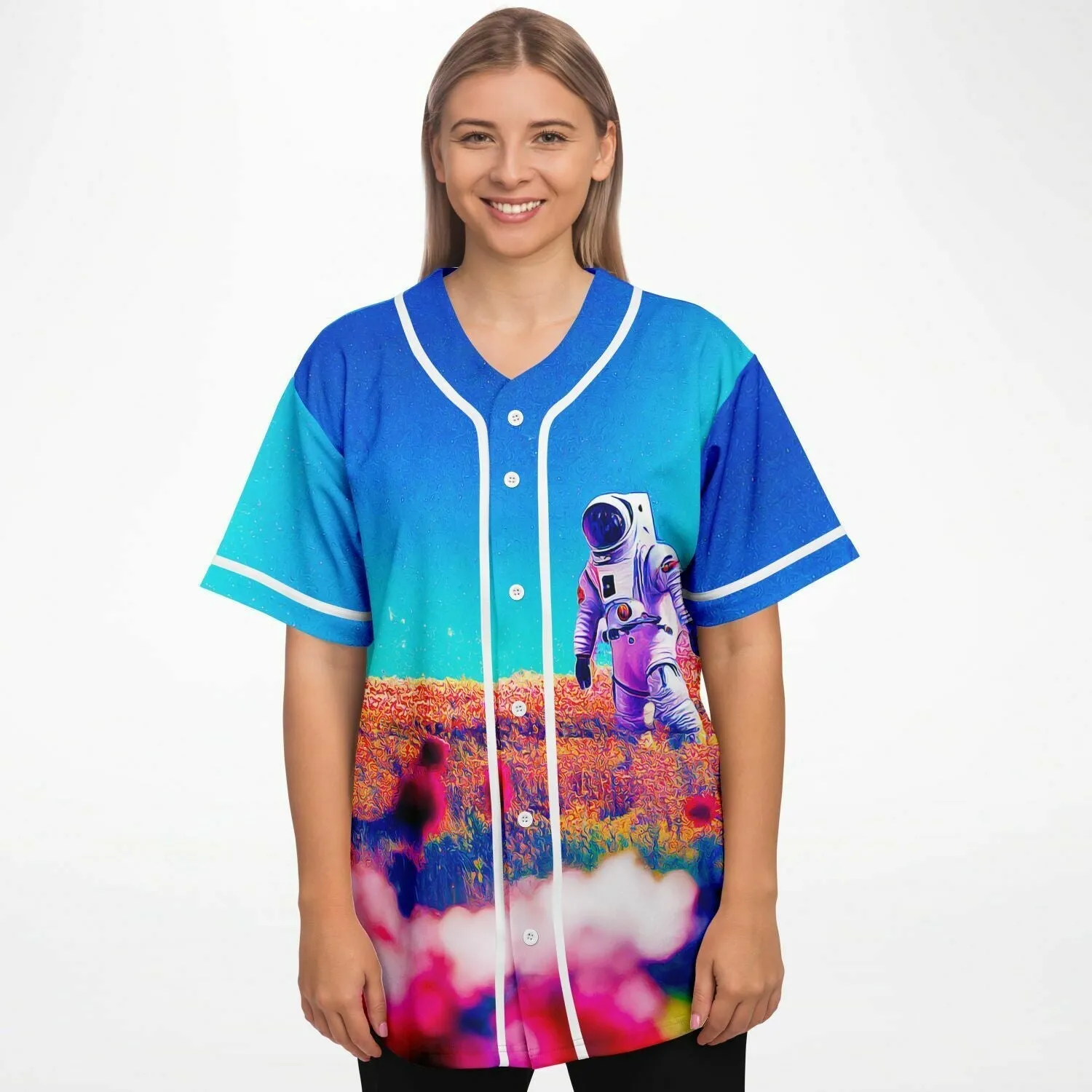 Space Flower Walk Women Jersey