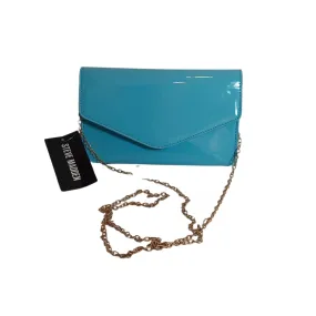 Steve Madden Blue Patent Convertible Clutch | Brand New |