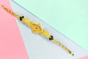 Stylish Gold Plated Cz Watch By Asp Fashion Jewellery