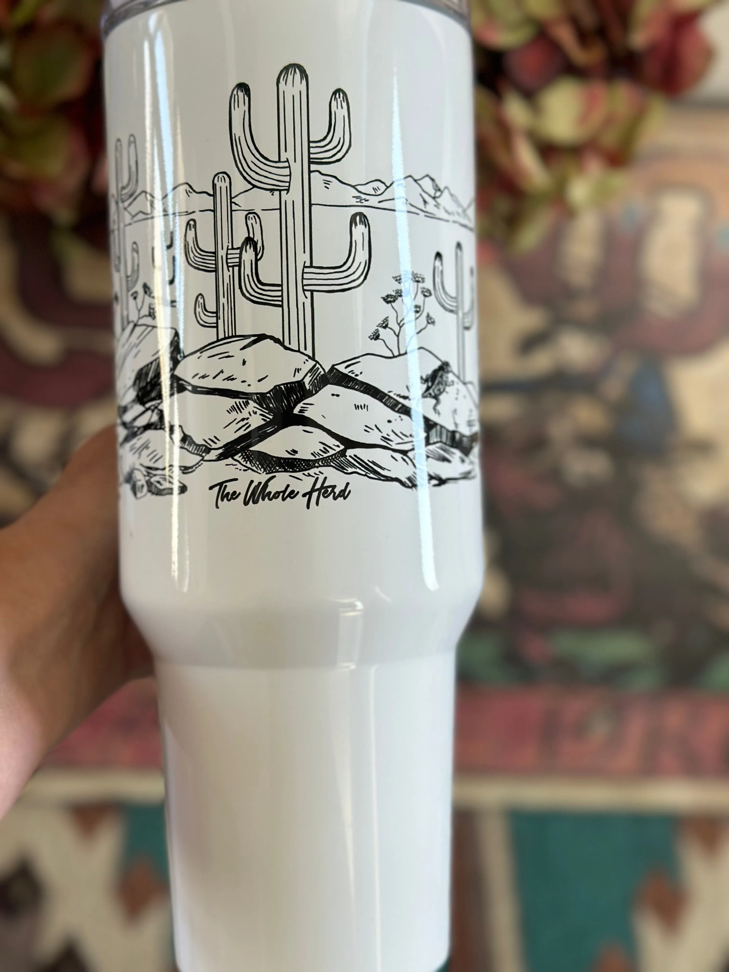 The Arizona Cactus Western 40 oz Tumbler