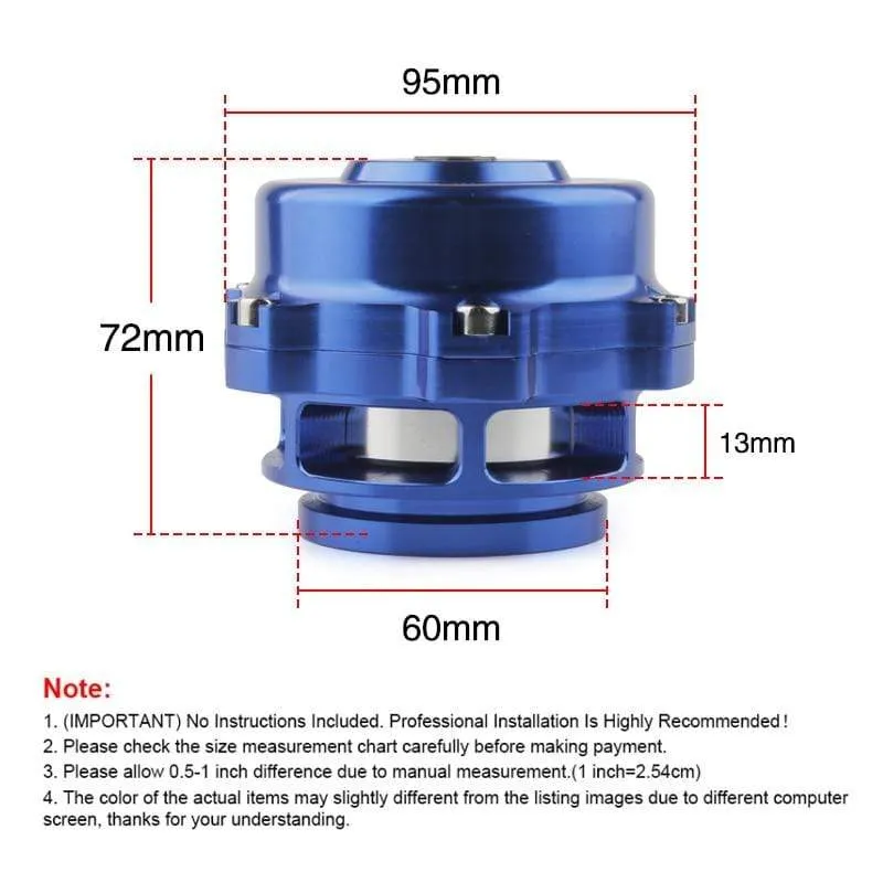 Tial style 50mm Blow Off Valve CNC BOV Authentic with v-band Flange with logo or not logo