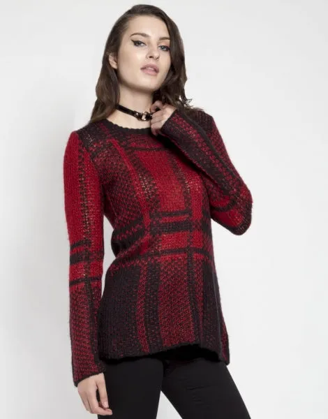 Tripp NYC Plaid Sweater