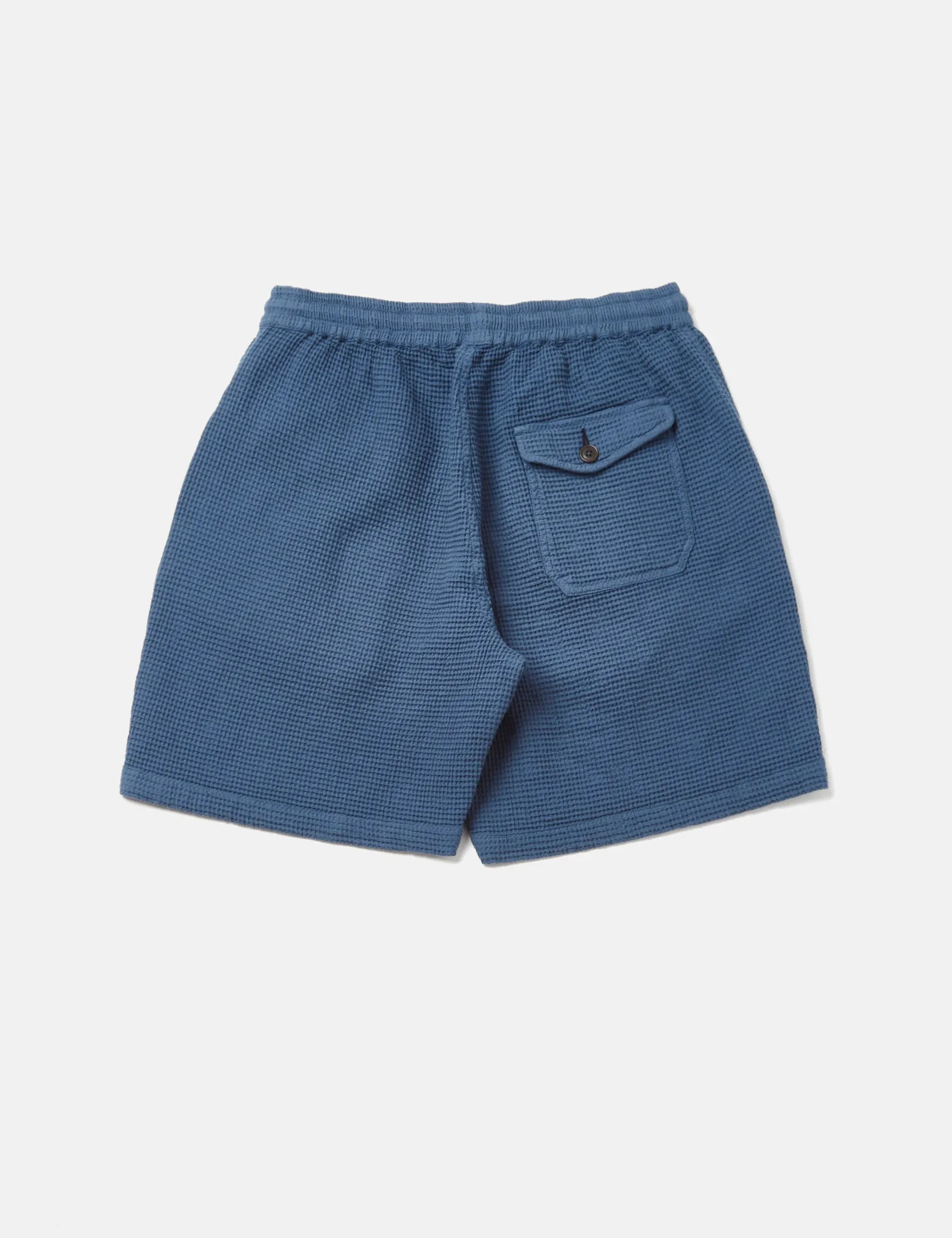 Universal Works Beach Shorts (Japanese Waffle) - Faded Blue