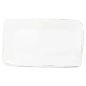 Vietri Melamine Lastra White Rectangular Platter