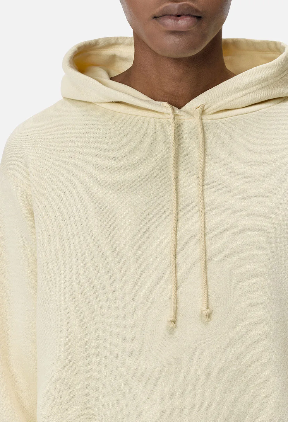 Vintage Fleece Hoodie / Light Yellow