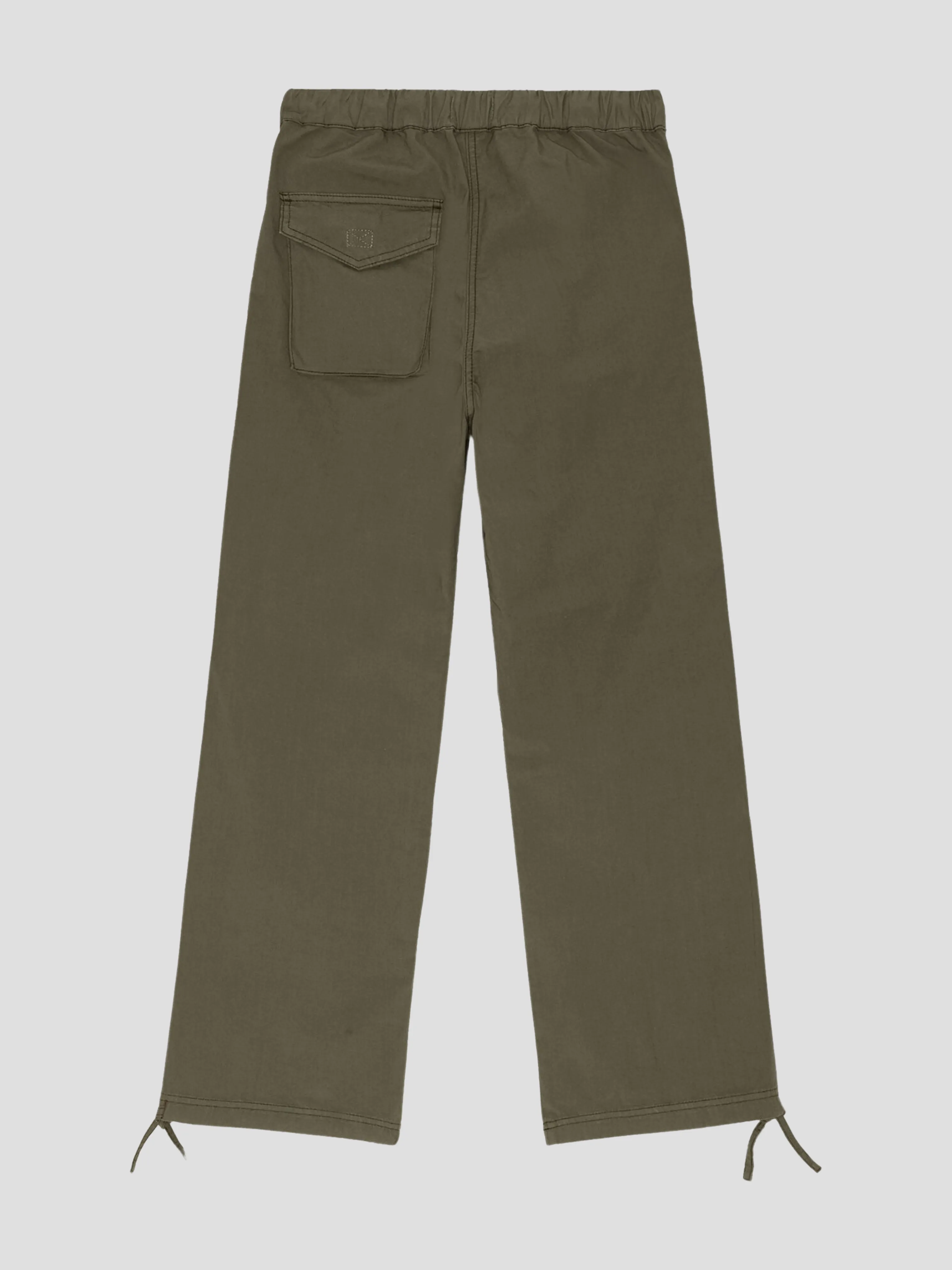 Washed Cotton Canvas Draw String Pants